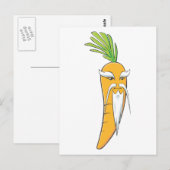 Großvater Carrot Gemüse Postkarte (Vorne/Hinten)