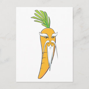Großvater Carrot Gemüse Postkarte