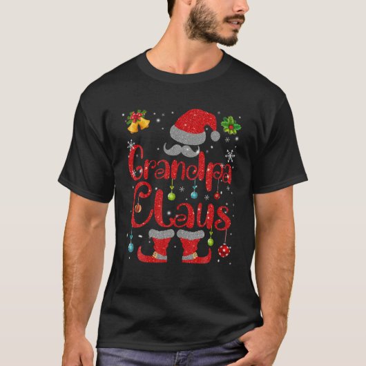 Großvater Claus Weihnachten Weihnachtsmann Matchin T-Shirt (Vorderseite)