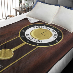 Großvater Clock Bester Vater aller Zeiten Fleecedecke