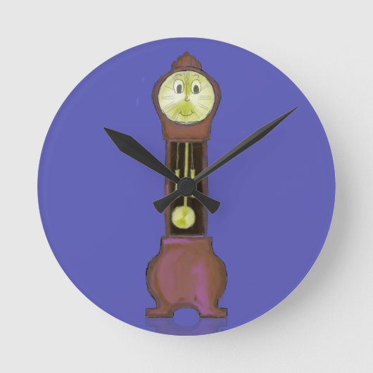 Großvater Clock Runde Wanduhr (Vorderseite)