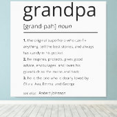 Großvater Definition, individuelles Großvategenetz Leinwanddruck (Insitu (Holzboden))