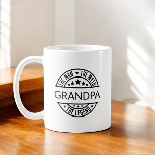 Großvater den Mann, den Mythos, die Legende Kaffeetasse