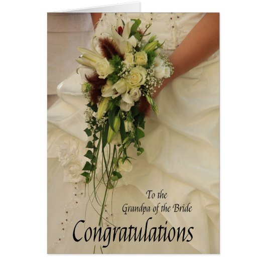 Großvater der Braut Hochzeit Glückwunsch (Vorne)