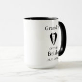 Großvater der Braut Vielen Dank für Ihre Hochzeit  Tasse (VorderseiteRechts)