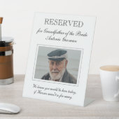 Großvater der Brautdenkmal-Foto Hochzeit Sockelschild (In SItu)