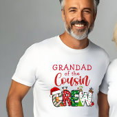 Großvater der Cousin Crew Weihnachten Doodle T-Shirt