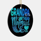 Großvater der Geburtstagsmädchenfamilie Keramik Ornament (Rechts)