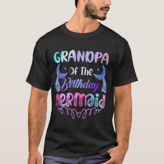 Großvater der GeburtstagsMeerjungfrau-Familie Matc T-Shirt
