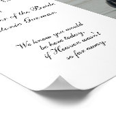 Großvater der Gedenkstätte für das Bride-Foto Poster (Ecke)