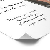 Großvater der Gedenkstätte für das Groom-Foto Poster (Ecke)