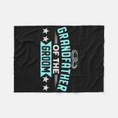 Großvater der Groom Matching Bachelorette Par Fleecedecke (Vorderseite (Horizontal))