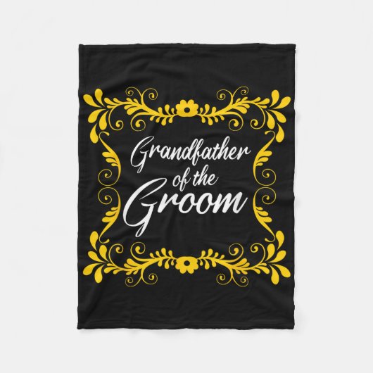 Großvater der Groom Matching Bachelorette Par Fleecedecke (Vorderseite)