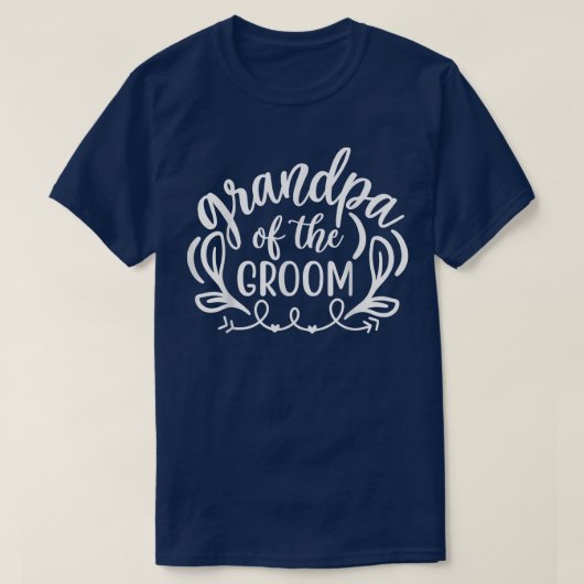 Großvater der Groom-Matching-Hochzeit und Bach T-Shirt (Design vorne)