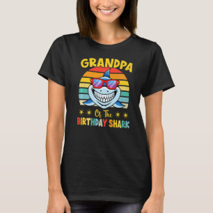 Großvater der Hai-Geburtstagsfamilie Geburtstagsgr T-Shirt