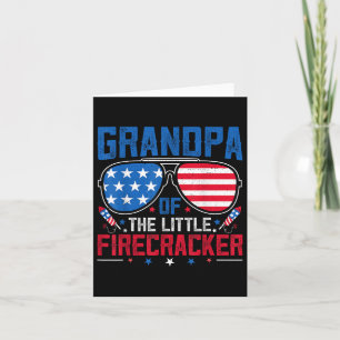 Großvater der kleinen Firecracker US-Flagge 4. Karte