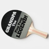 Großvater der legendäre Funny Smack Talk Schwarzes Tischtennis Schläger (Seitenansicht)