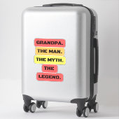 Großvater der Mann der Mythos der Legende Aufkleber (Koffer)