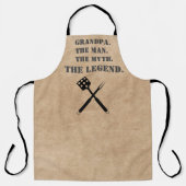 Großvater der Mann der Mythos der Legende rustikal Schürze (Vorderseite)