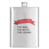 Großvater - der Mann, der Mythos, die Legende Flachmann (Vorderseite)