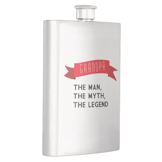 Großvater - der Mann, der Mythos, die Legende Flachmann (Rechts)