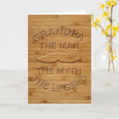 Großvater der Mann, der Mythos, die Legende Karte (Gelbe Blume)