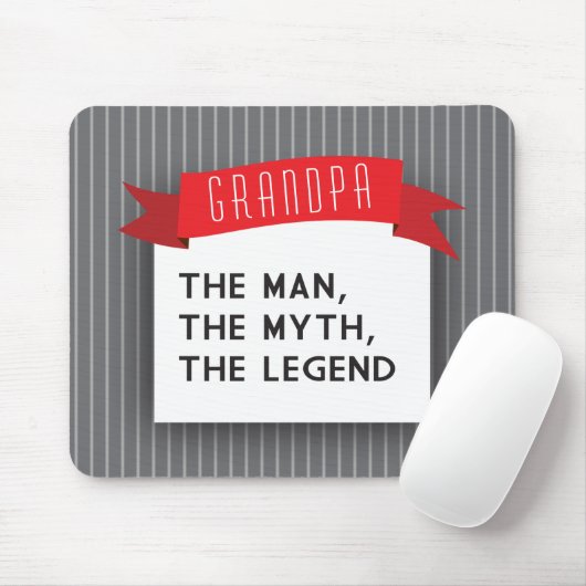 Großvater - der Mann, der Mythos, die Legende Mousepad (Mit Mouse)