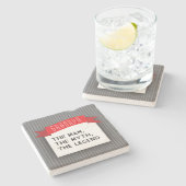 Großvater - der Mann, der Mythos, die Legende Steinuntersetzer (Seitenansicht)