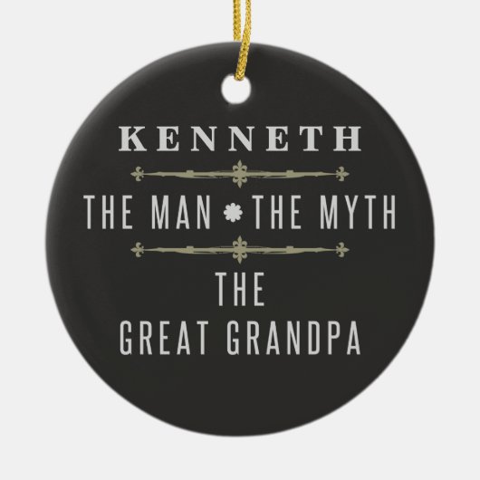 Großvater Der Mensch Der Mythos Keramik Ornament (Vorne)