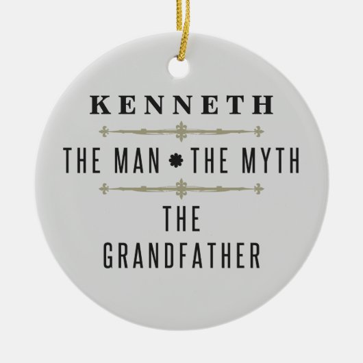 Großvater Der Mensch Der Mythos Keramik Ornament (Vorne)