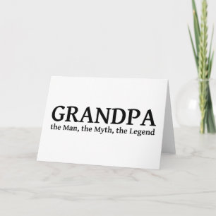 Großvater der Mythos Der Mann der Legende Feiertagskarte
