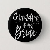 Großvater der Skript-Art-Hochzeit der Braut-| Button (Vorderseite)