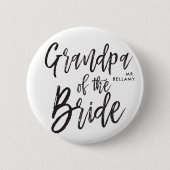 Großvater der Skript-Hochzeit der Braut-| Button (Vorderseite)