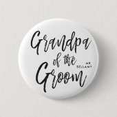 Großvater der Skript-Hochzeit des Bräutigam-| Button (Vorderseite)