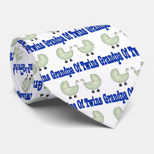 Großvater der ZWILLINGE Krawatte (Gerollt)