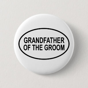 Großvater des Bräutigam-Wedding Ovals Button