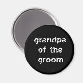 Großvater des Bräutigams Magnet (Vorderseite/Rückseite)