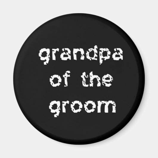 Großvater des Bräutigams Magnet (Vorne)