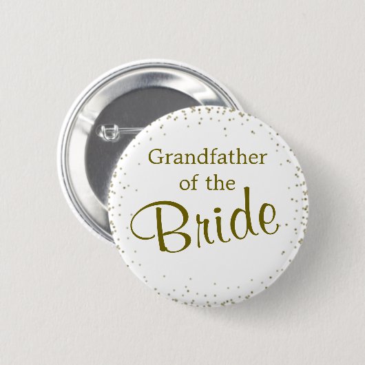 Großvater des Bride Confetti Button (Vorne & Hinten)
