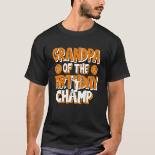 Großvater des Geburtstagskorbs Basketballspiels T-Shirt