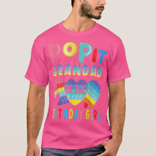 Großvater des Geburtstagsmädchen Pop It Einicorn B T-Shirt