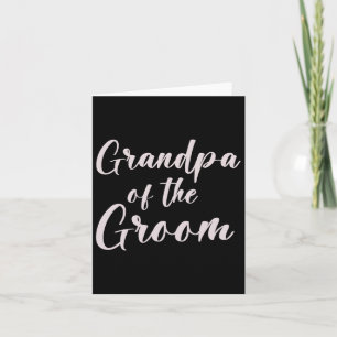 Großvater des Groom-T-Shirt-Hochzeitsteams der Gro Karte
