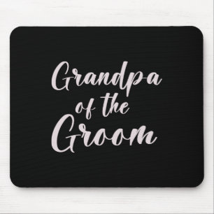 Großvater des Groom-T-Shirt-Hochzeitsteams der Gro Mousepad