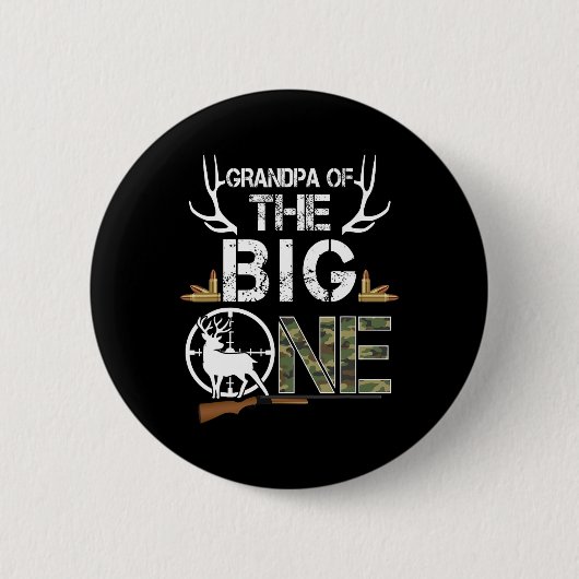 Großvater des großen Geburtstagskinder Hirschjäger Button (Vorderseite)