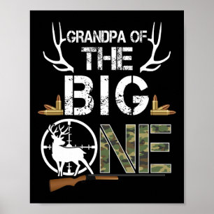 Großvater des großen Geburtstagskinder Hirschjäger Poster