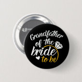 Großvater des Großen Hochzeitstages Button (Vorne & Hinten)