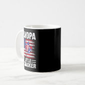 Großvater des kleinen Firecracker am 4. Juli Gran Kaffeetasse (Vorderseite Links)