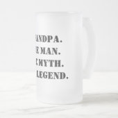 Großvater des Mannes der Mythos der legendäre benu Mattglas Bierglas (VorderseiteRechts)