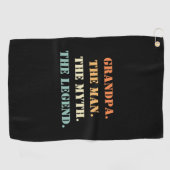 Großvater des Mannes Der Mythos Der legendäre Vate Golfhandtuch (Horizontal)