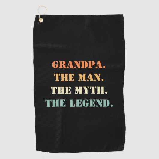 Großvater des Mannes Der Mythos Der legendäre Vate Golfhandtuch (Vorderseite)